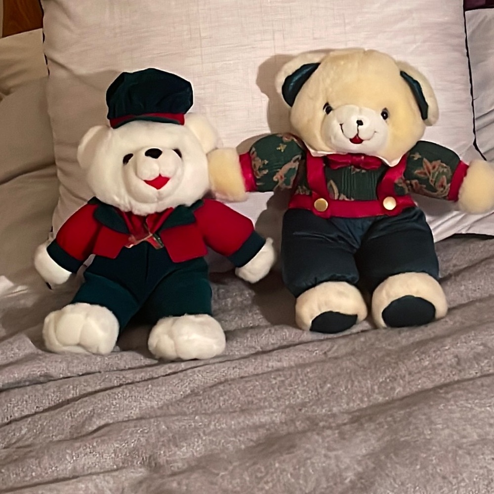 Vintage KMART Christmas bears from the 1990s